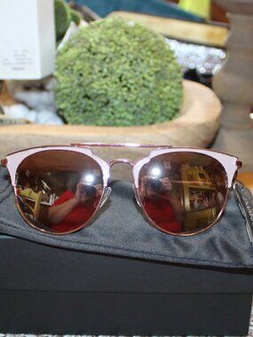 NWT Lane Bryant Rose gold oversized cat eye Sunglasses FUN! CUTE!